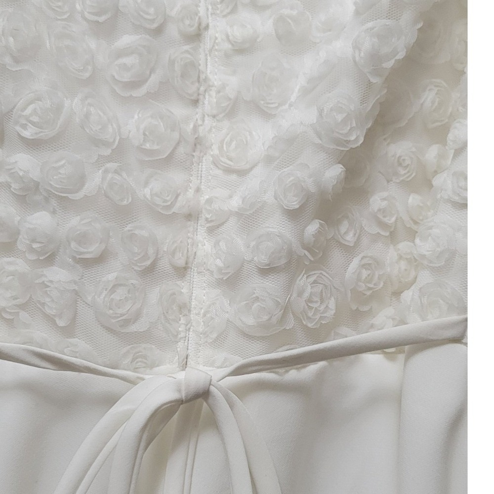 Helena & Harry IV Co Girls White Rosette Bodice Formal Dress Size 12 NWT 2178 - Picture 10 of 12